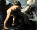 Hercules Fighting with the Nemean Lion - Francisco De Zurbaran