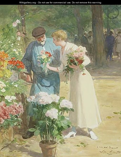 Marché aux Fleurs - Victor-Gabriel Gilbert