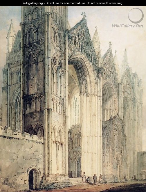 The West Front of Peterborough Cathedral - Thomas Girtin