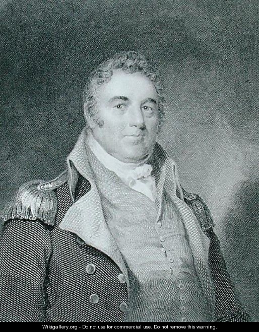 Richard Dale (1756-1826), engraved by Richard W. Dodson (1812-67) after a copy of the original painting by James Barton Longacre (1794-1869) - (after) Wood, Joseph