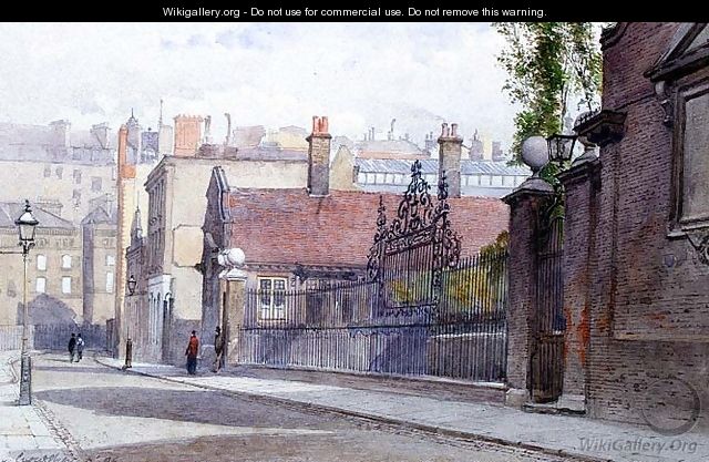 Emmanuel Hospital, Buckingham Gate, view from the street, 1886 - John Crowther