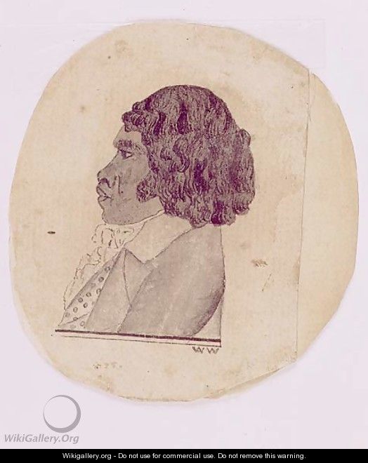 Portrait of Bennelong, one of two natives brought from New South Wales by Governor Hunter and Captain Waterhouse, c.1795 - Lieutenant George Austin Woods