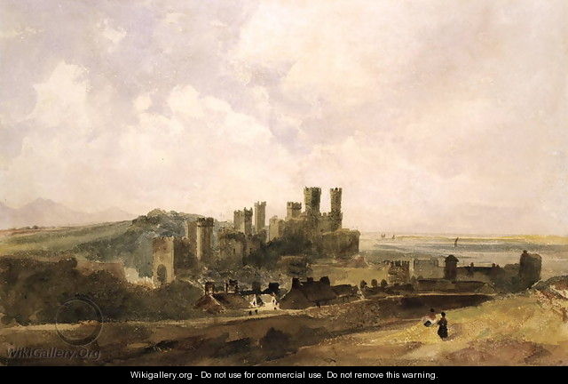 Caernarvon Castle - Peter de Wint