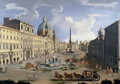 A View of the Piazza Navona in Rome - (circle of) Wittel, Gaspar van (Vanvitelli)
