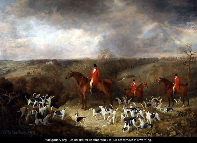 Lord Glamis and his Staghounds, 1823 - Dean Wolstenholme, Snr.