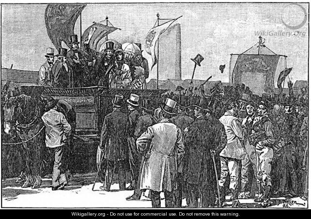 The Chartist Demonstration on Kennington Common, 10th April 1848, 1886 - William Barnes Wollen