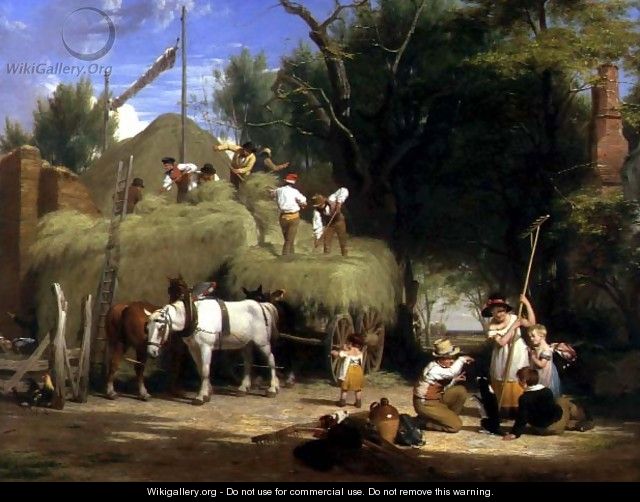 Stacking Hay, 1840 - William Frederick Witherington