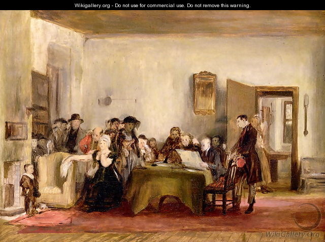 Sketch for The Reading of a Will, c.1820 - Sir David Wilkie