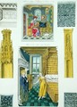 Interior decoration of houses represented in manuscripts of the 15th century, from Monuments Francais, printed by Amedee Peree, 1839 - Gabrielle Willemin