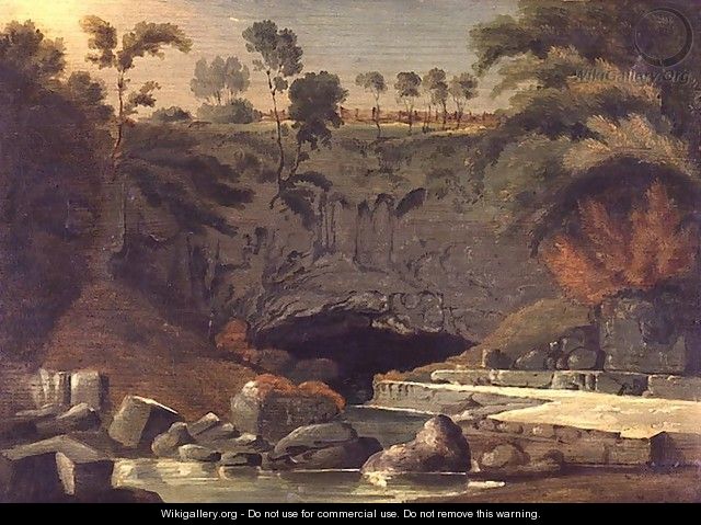 Porth-yr-Ogof, Brecknockshire, 1819 - Penry Williams