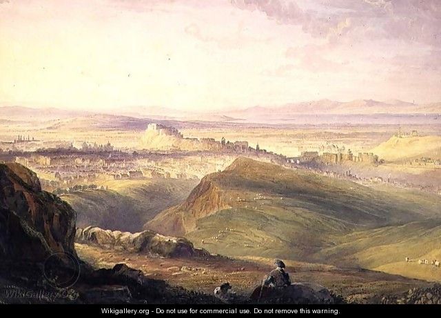 Edinburgh from Arthurs Seat - Hugh William Williams