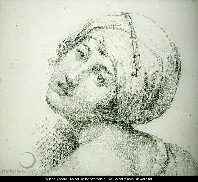 Portrait of Emma (c.1765-1815) Lady Hamilton - Jean Baptiste Joseph Wicar