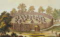 Village of an Indigenous Tribe in Florida, engraved by Gerolamo Fumagalli - John White