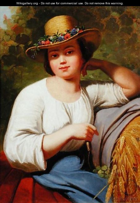 Portrait of a country girl - Francis Wheatley