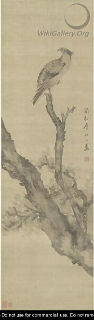 Eagle Perching on a Tree, Qing Dynasty - Zhang Wentao