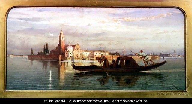 On the Venetian Lagoon - Carl Friedrich H. Werner