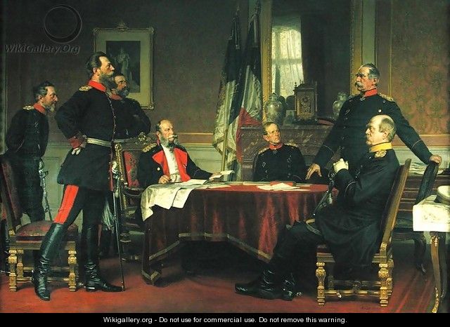 Discussion of a War Strategy in Versailles, 1900 - Anton Alexander von Werner