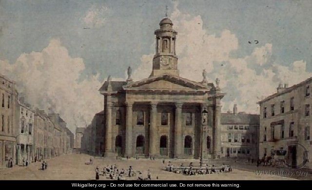 Sessions House and Market, Lancaster - William Westall