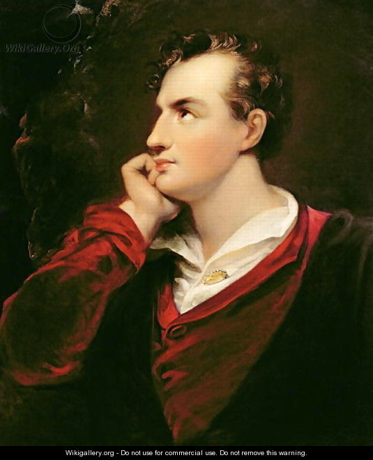 Portrait of George Gordon Byron (1788-1824) 6th Baron Byron, 1813 - Richard Westall