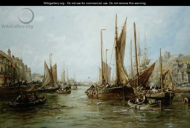 Quayside with Fishing Boats - William Edward Webb