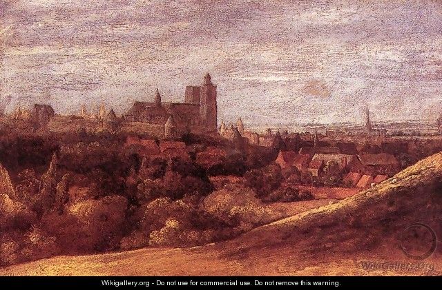 View of Brussels from the North-East c. 1625 - Hercules Seghers