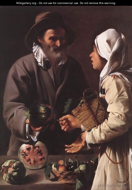 The Fruit Vendor 1615-20 - Pensionante Del Saraceni