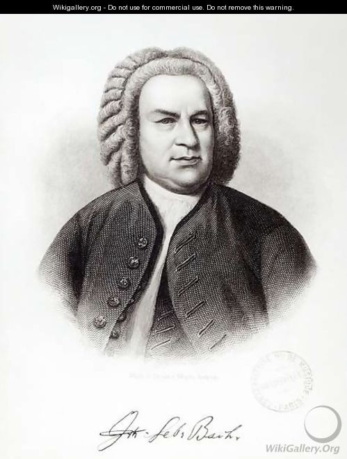 Portrait of Johann Sebastian Bach (1685-1750) - V. Weger
