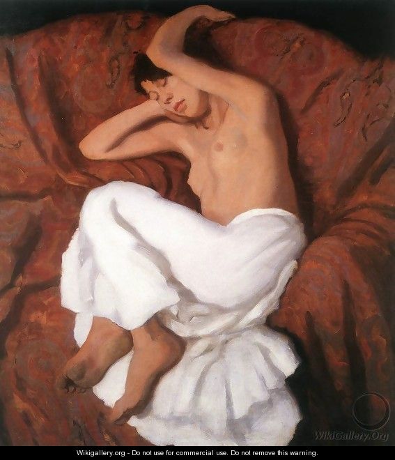 Sleeping Gypsy Girl 1915 - Karoly Ferenczy