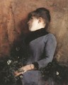 Reverie Portrait of a Woman 1886 - Simon Hollosy