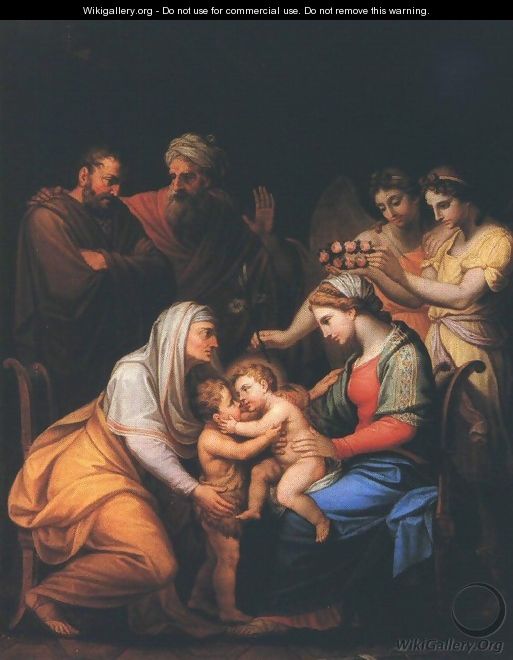 Holy Family with Saints 1813 - Janos Mihaly Hesz