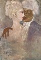 The Mulatto and the Sculpturesque White Woman 1910-13 - Lajos Gulacsy