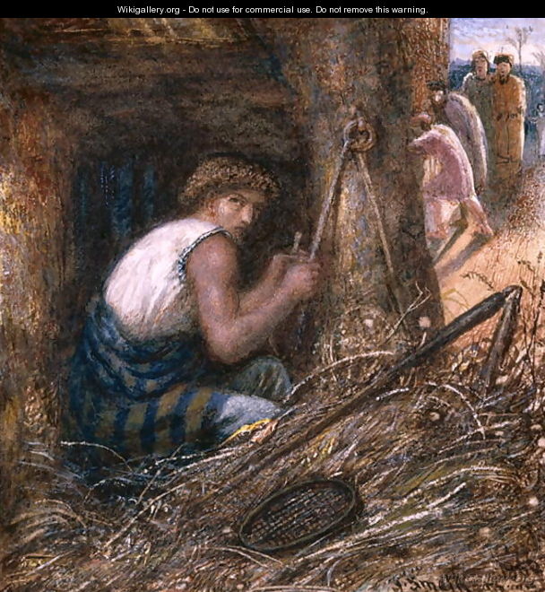 Saul Hiding among the Stuff, 1866 - James Smetham