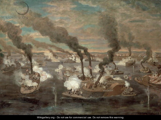 Great Naval Battle of Memphis, Tennessee on 6th June, 1862 - Alexander Simplot