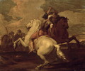 Two horsemen engaged in combat - Francesco Simonini