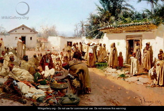 Arab Village Scene, 1883 2 - Gustavo Simoni