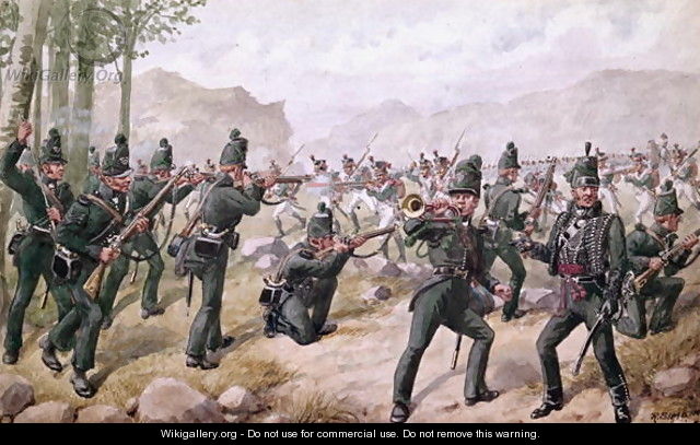 Battle of the Pyrenees, 1813, 1900 - Richard Simkin