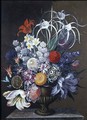 Still life of flowers - J.A. Simson