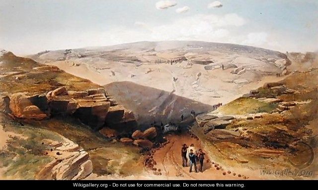 The Valley of the Shadow of Death, plate from The Seat of War in the East, published by Colnaghi and Co., 1856 - William Simpson
