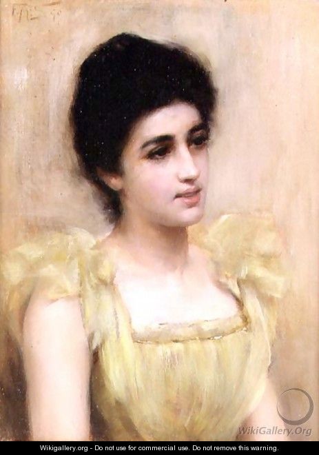 The Yellow Dress, 1890 - Frank Markham Skipworth