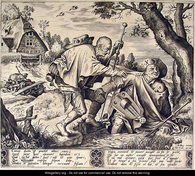 The Blind Leading the Blind c. 1561 - Pieter van der Heyden