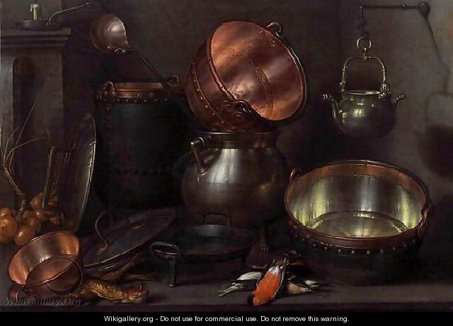 Kitchen Still-Life 1608-10 - Cornelis Jacobsz Delff