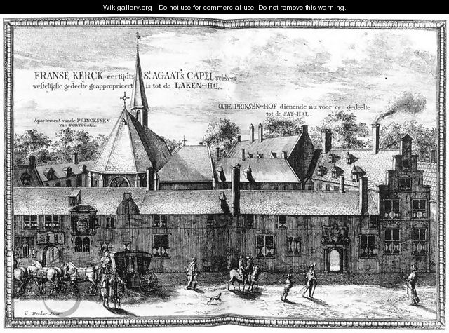 The Convent of St Agatha and Prinsenhof in Delft 1667-80 - Coenraet Decker