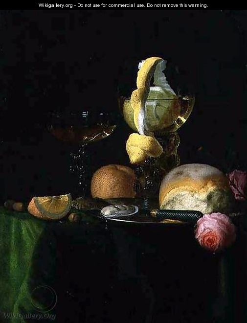 Still-Life with a Peeled Lemon in a Roemer - Simon Luttichuijs