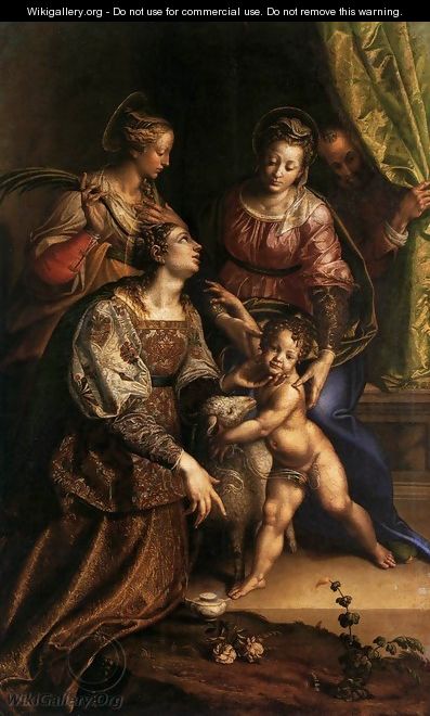Virgin and Child with Saints - Antonio Campi
