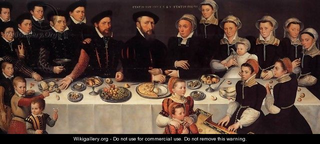 Portrait of the De Mucheron Family 1563 - Cornelis de Zeeuw