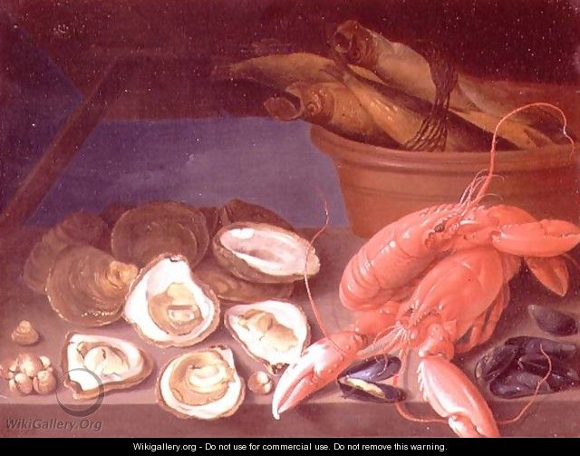 Still Life of Lobsters - James Sillett