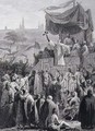 Preaching the Second Crusade, engraved by Alexandre Marie Colin 1798-1875 - Emile Signol