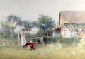 Picking meadow Flowers, 1897 - Benjamin D. Sigmund