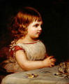 Portrait of Ethel Marion Sidley, the artists daughter, 1872 - Samuel Sidley