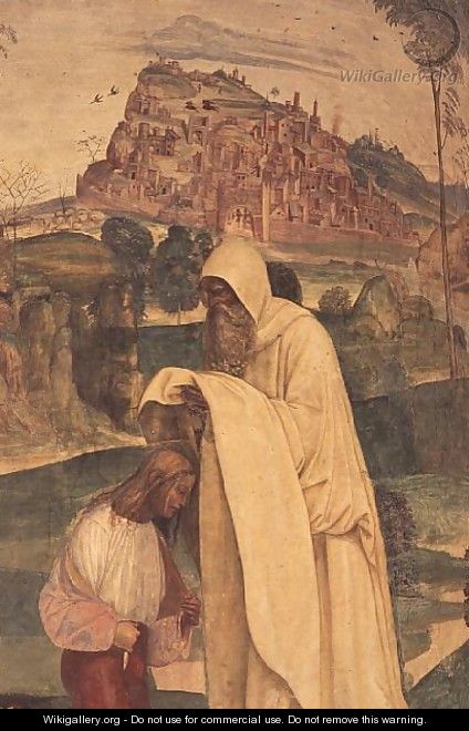 St. Benedict Blessing a Child, from the Life of St. Benedict - & Sodoma, G. (1477-1549) Signorelli, L. (c.1441-1523)